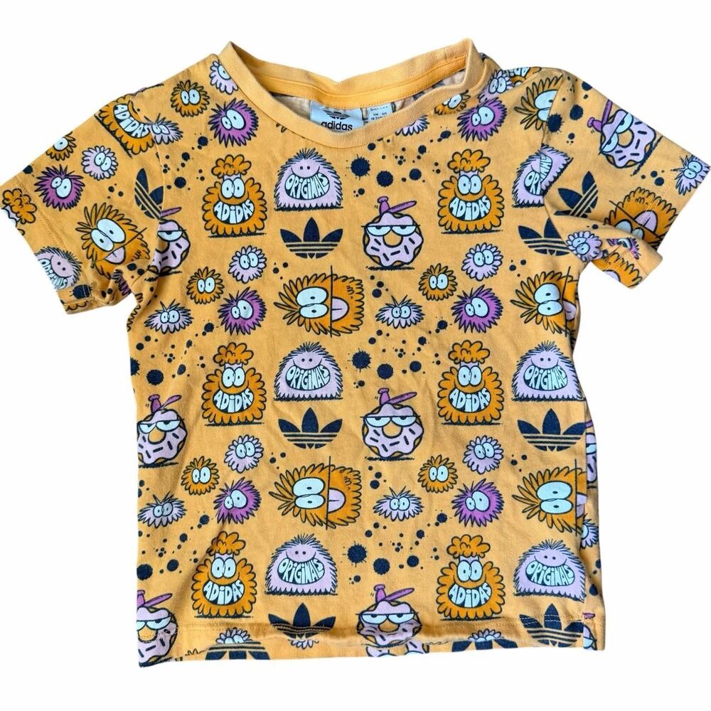 Adidas x Kevin Lyons Toddler Graphic Monster Print T-Shirt 2T
